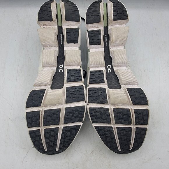 On Running Cloudboom Mens 12 White Black Green Shoes Athletic Running Walking - Picture 7 of 14